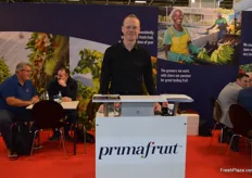 Steve Hutt was at the Prima Fruit stand.